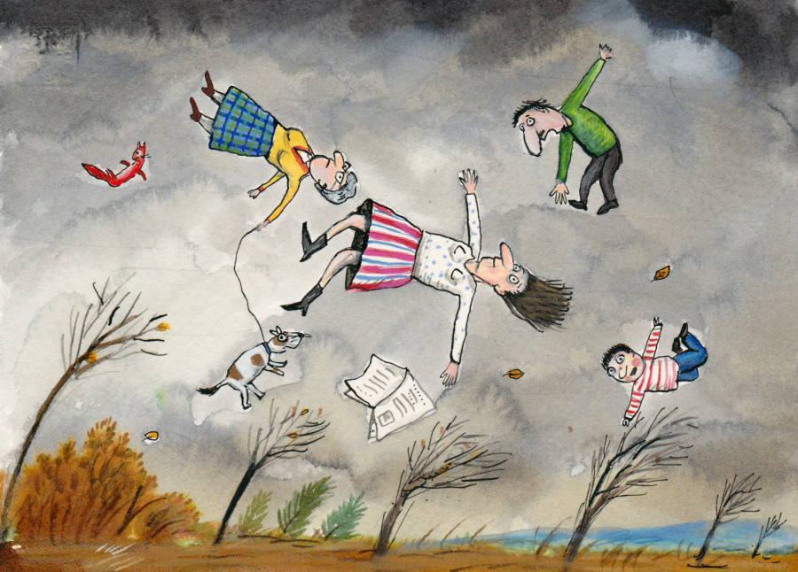 Windy illustration