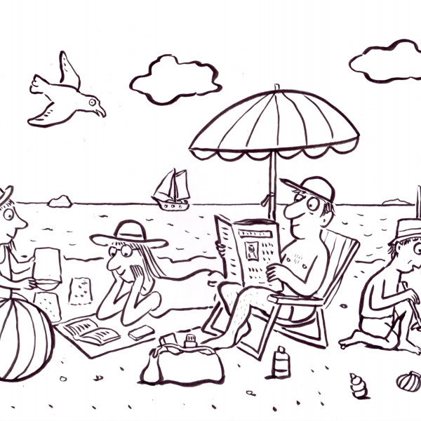 On the Beach illustration
